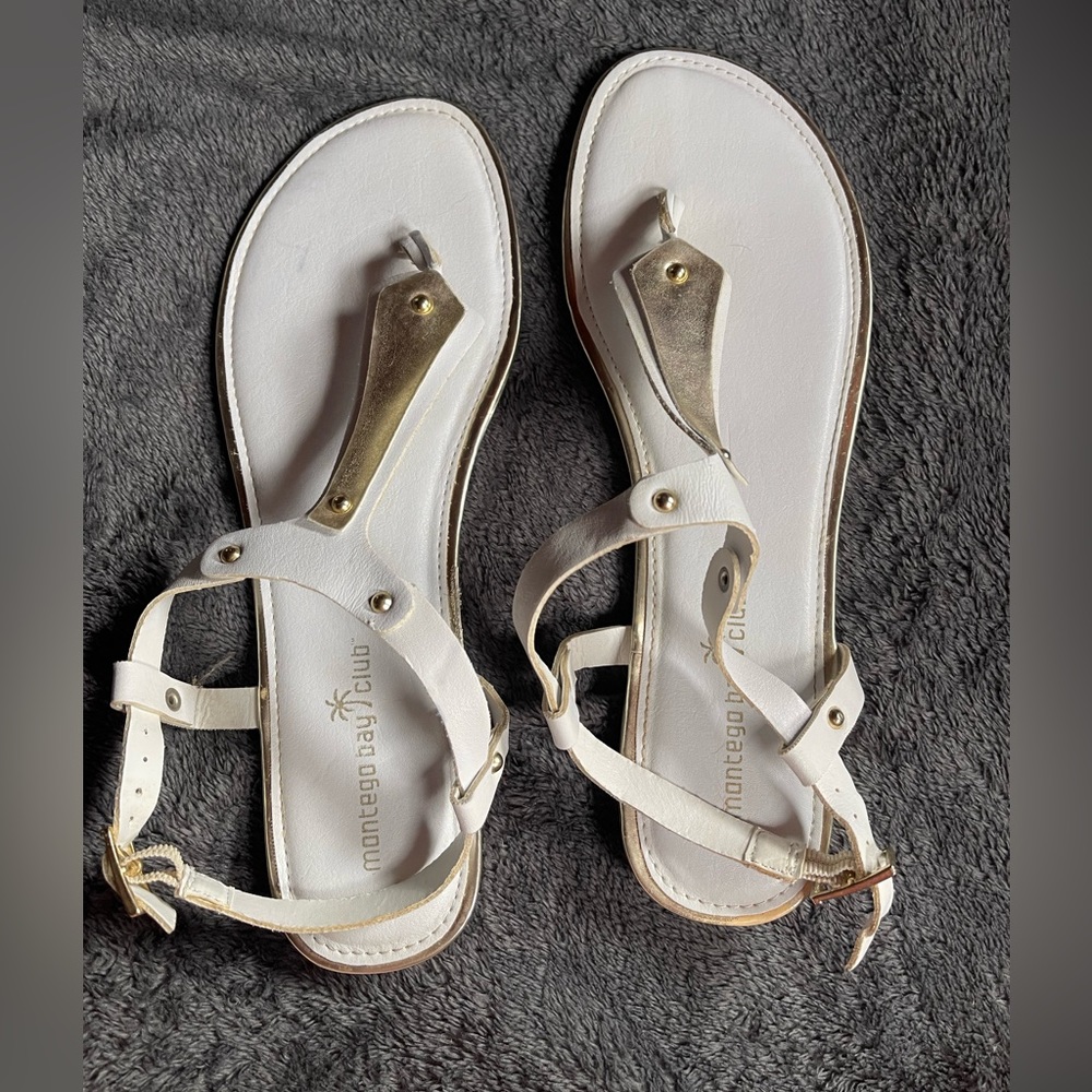 Montego Bay Club- White Sandals size 11